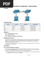 Chapter One Lab-5.2 - Basic Switch and End Device Configuration - Physical Mode