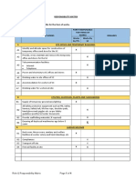 Responsibility Matrix for Construction Project