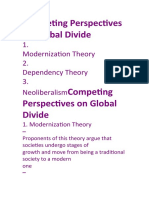 Competing Perspectives on Global Divide