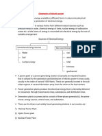 Generarion of Electric Power-1