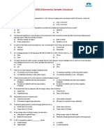 Electronics Sample Paper