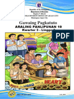 Gawaing Pagkatuto: Araling Panlipunan 10