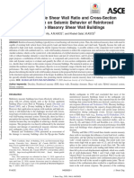 Aly - 2020 - Effec of Ductile Shear Wall Ratio On Seismic Behavior of Masonry Shear Wall