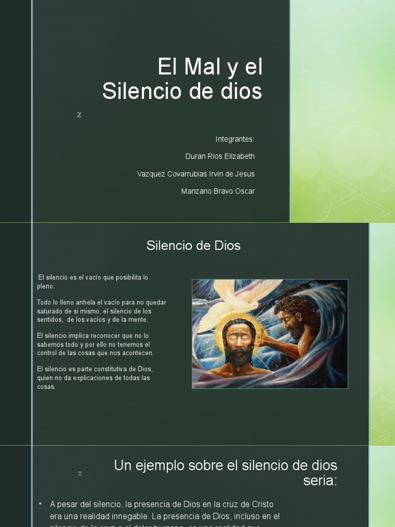 El Silencio de Dios y el Mal | PDF | Dios | Antropología Filosófica