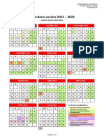 Calendario escolar 2022-2023 de la Comunidad de Madrid