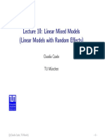 Lecture 10: Linear Mixed Models (Linear Models With Random Effects)