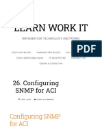 Configuring SNMP For ACI - LEARN WORK IT