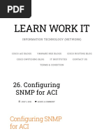 Configuring SNMP For ACI - LEARN WORK IT