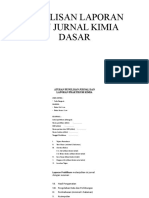 Penulisan Laporan Dan Jurnal Kimia Dasar