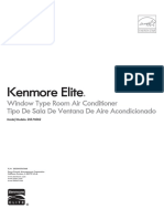 Kenmore Elite 253.76062 Window Type Room Air Conditioner Use and Care Guide EN ES