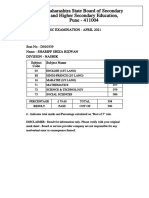 Maharashtra State Board of Secondary and Higher Secondary Education, Pune - 411004