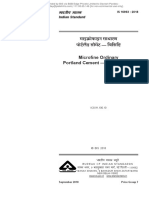 Microfine Ordinary Portland Cement - Specification: Indian Standard