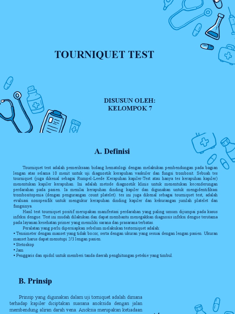 Tourniquet Test Kel 7 PDF
