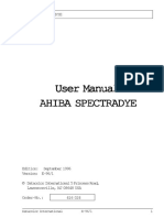 Ahiba Spectradye User Manual 96
