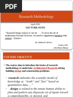 G5 - Research Methodology-Lecture Note