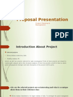 Proposal Presentation: Project Planning & Management