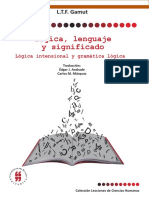 Lógica, Lenguaje y Significado: L.T.F. Gamut