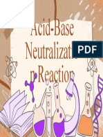 Acid-Base Neutralizatio N Reaction