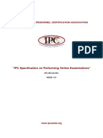 IPC-BD-20-001 Performing Online Examinations