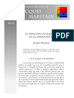 Jacques Maritain - El Principio Pluralista de La Democracia - 1945