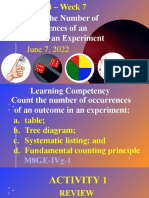 POWERPOINT Q4 W7 Counting The Number of Occurrences of An Outcome in An Experiment June 29 2021