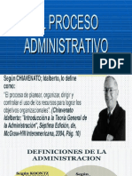 Tema 5 - Introduccion Al Proceso Administrativo