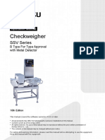 Checkweigher SSV Series B Type For Type Approval With Metal Detector