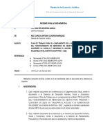 Informe A GM Sobre Plan de Trabajo para El Cumplimiento de La Meta 6 "Regulación Del Funcionamiento de Mercados de Abasto