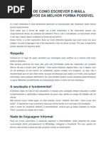 Dicas para Redigir E-mails Acadêmicos | PDF