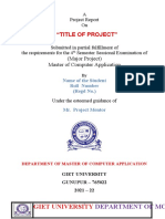 "Title of Project": Giet University