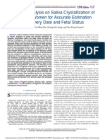 AI Aided Analysis on Saliva Crystallization of Pregnant Women for Accurate Estimation of Delivery Date and Fetal Status