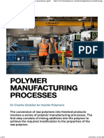 Polymer Manufacturing Processes - A 4000+ Words Comprehensive Guide
