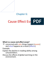 Cause-Effect Essay