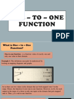 One - To - One Function