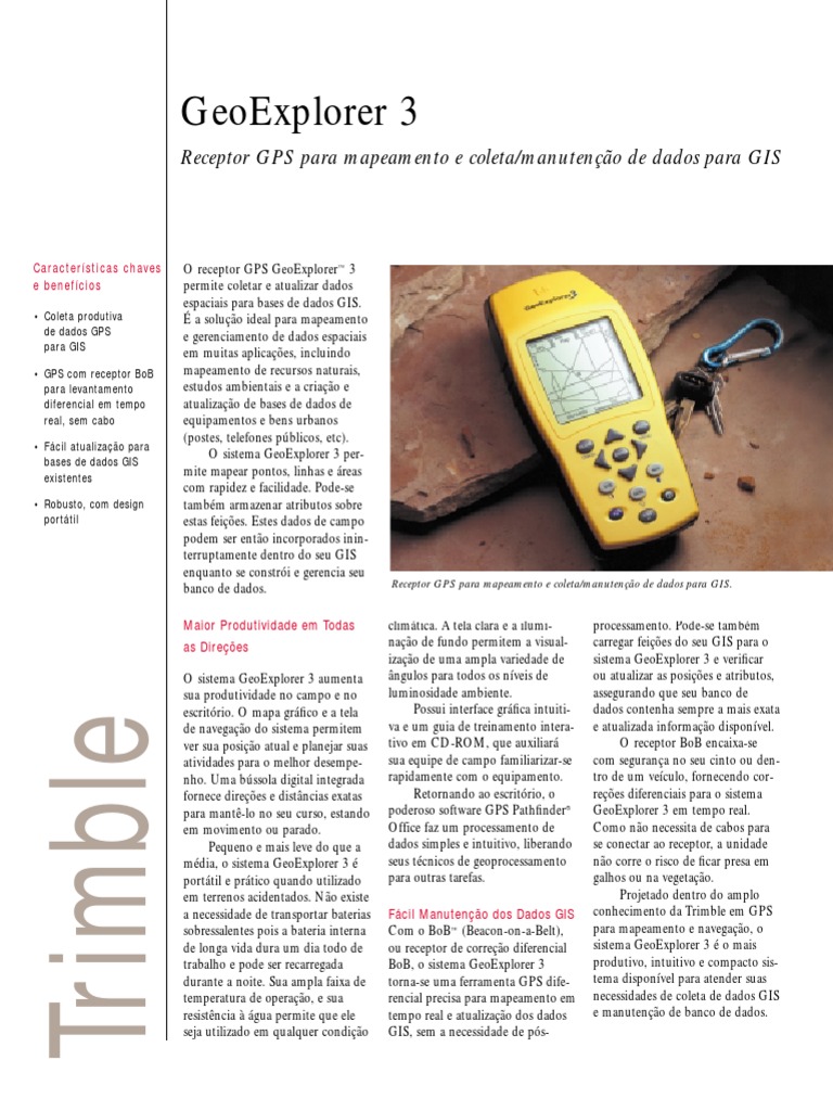 GeoExplorer3 1 | PDF | Sistema de Posicionamento Global (GPS) | Sistema ...