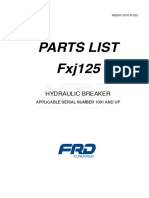 Parts List Fxj125: Hydraulic Breaker