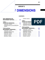 Body Dimensions Chart Provides Interior and Exterior Specs