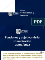 Funciones y Objetivos de La Comunicación Clase 5 - C1