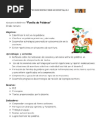 SECUENCIA de Lengua Familia de Palabras.