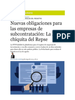 Repse Nuevas Disposiciones