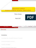 Computational Statistics: Simulation of Probability Distributions: Classical Methods