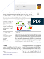 Computer Prediction of Alfa-Gama Fase em soldagem Multipasse