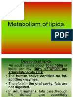 5 Metabolism of Lipids