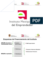 Esquemas de financiamiento para MiPyMEs del Instituto Mexiquense del Emprendedor