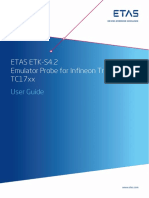 Etas Etk-S4.2 Emulator Probe For Infineon Tricore Tc17Xx: User Guide