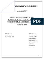 Labour Laws Freedom of Association: Ilo Convention No. 87 (Articles 1-11), Constitutional Aspects of Right To Association