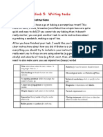 Week 5: Writing Tasks: Task 1 and 2: Instructions