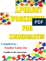 ALPHABET WORKSEETS-Teacher Leony