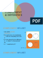 Lesson 3: Complement & Difference