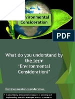 Environmental Consideration TR